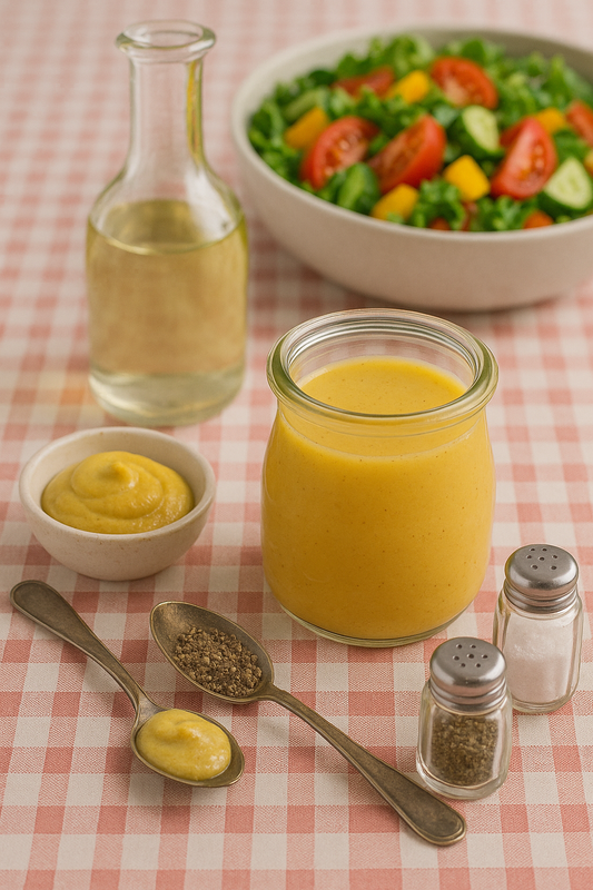 Senfdressing-mit-Balsamico-bianco-und-Olivenöl Gourmedici