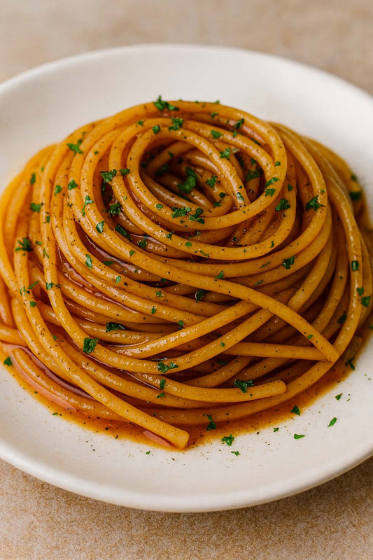 🍝 Rezeptidee: Spaghetti mit Colatura di Alici – „Spaghetti alla Cetarese“