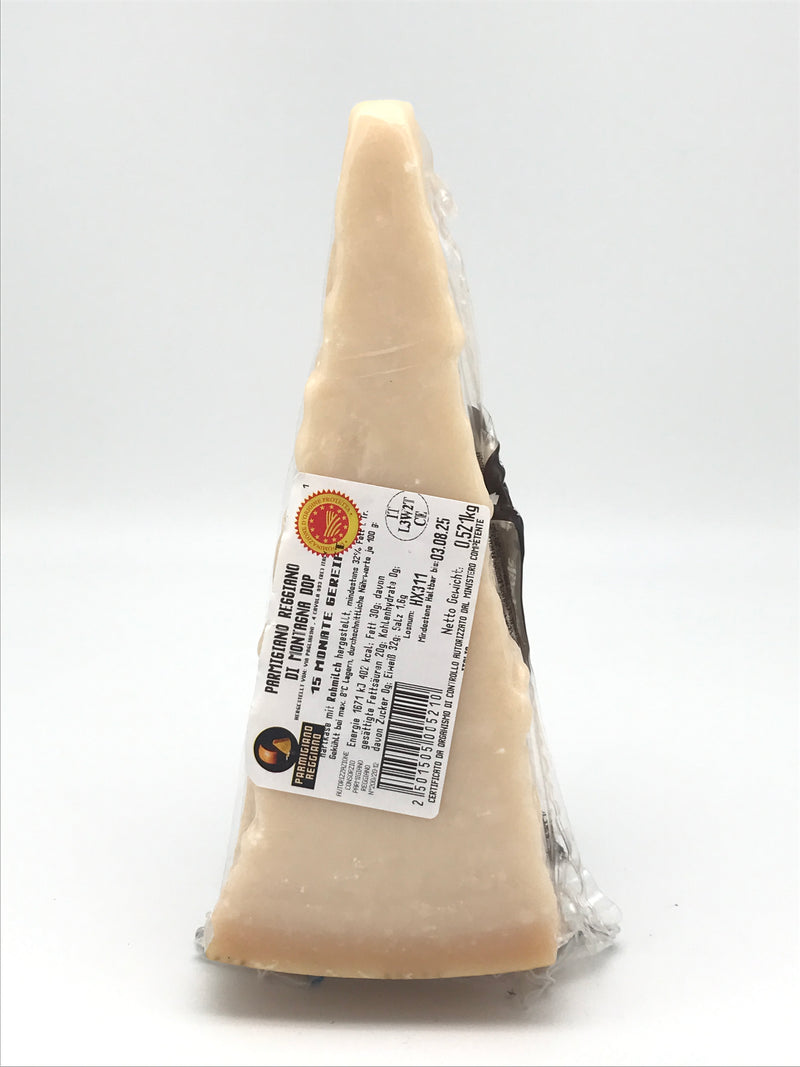 Parmigiano Reggiano DOP di Montagna, Al Giunco, ca. 0,5 kg Stück, 15 Monate