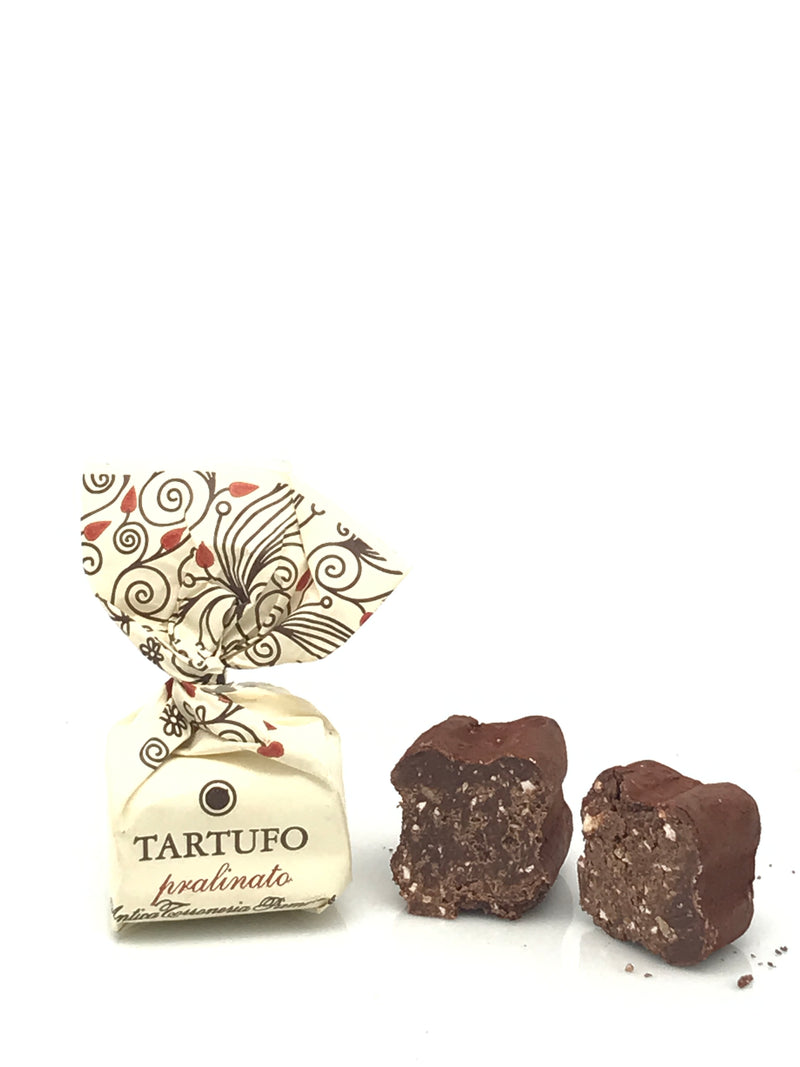 Tartufo dolce Pralinato, mit weißem Nougat, 14 g einzeln verpackt