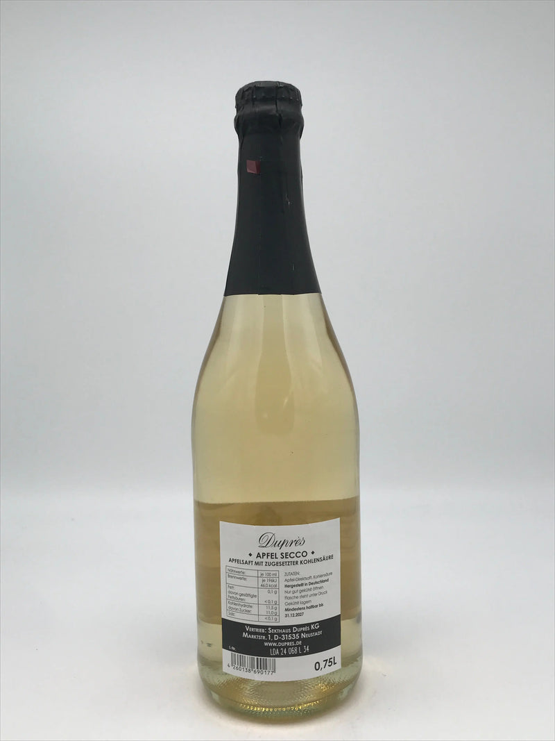Dupres Apfel Selection Secco, alkoholfrei, 0,75 l Fl. Mein Shop