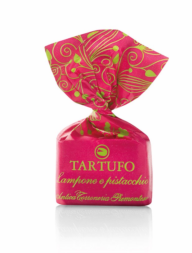 Tartufo Lampone e Pistacchio, mit Himbeere und Pistazie, 14 g einzeln verpackt