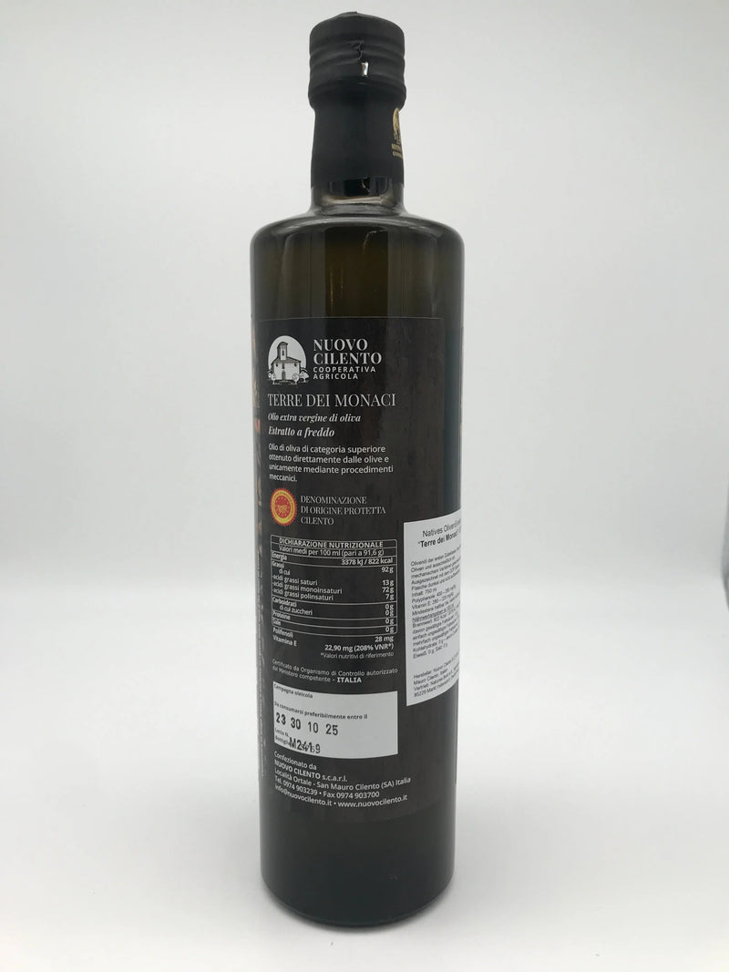 Terre dei Monaci – Natives Olivenöl extra 750 ml (DOP Cilento) Nuovo Cilento
