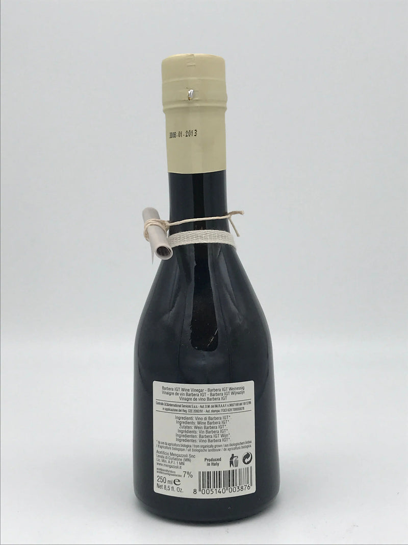 BIO Aceto di Vino Barbera IGT, Riserva 250 ml Flacon Mengazzoli