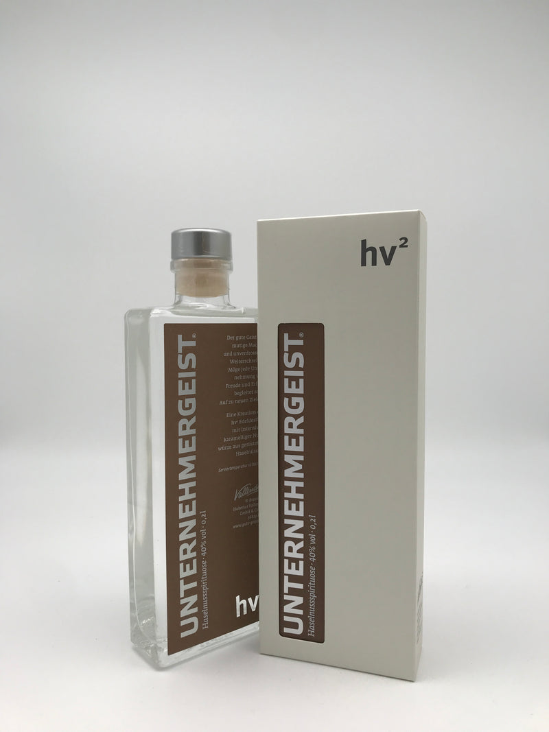Haselnussgeist "Unternehmergeist" 40 % Vol. 200 ml Fl.