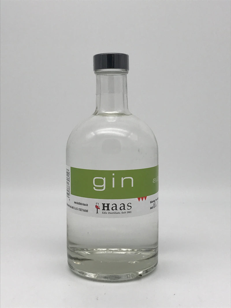 Gin 45% Vol., Johannes Haas, 0,5 l Flasche