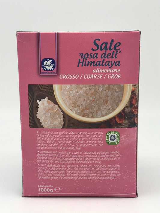 Rosa Kristallsalz aus Pakistan, grob, 1 kg Packg.