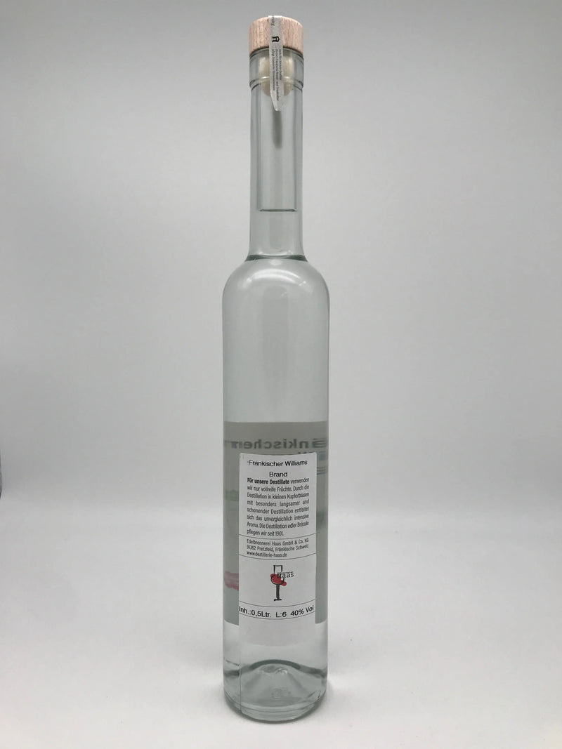 Fränkischer Williamsbrand 40% Vol. 0,5 l Flasche Haas