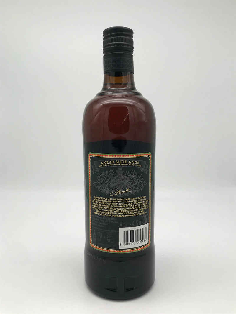 Havana Club Rum, 7 Jahre, 40 %Vol., 0,7 l Fl. Havana Club International SA, Cuba