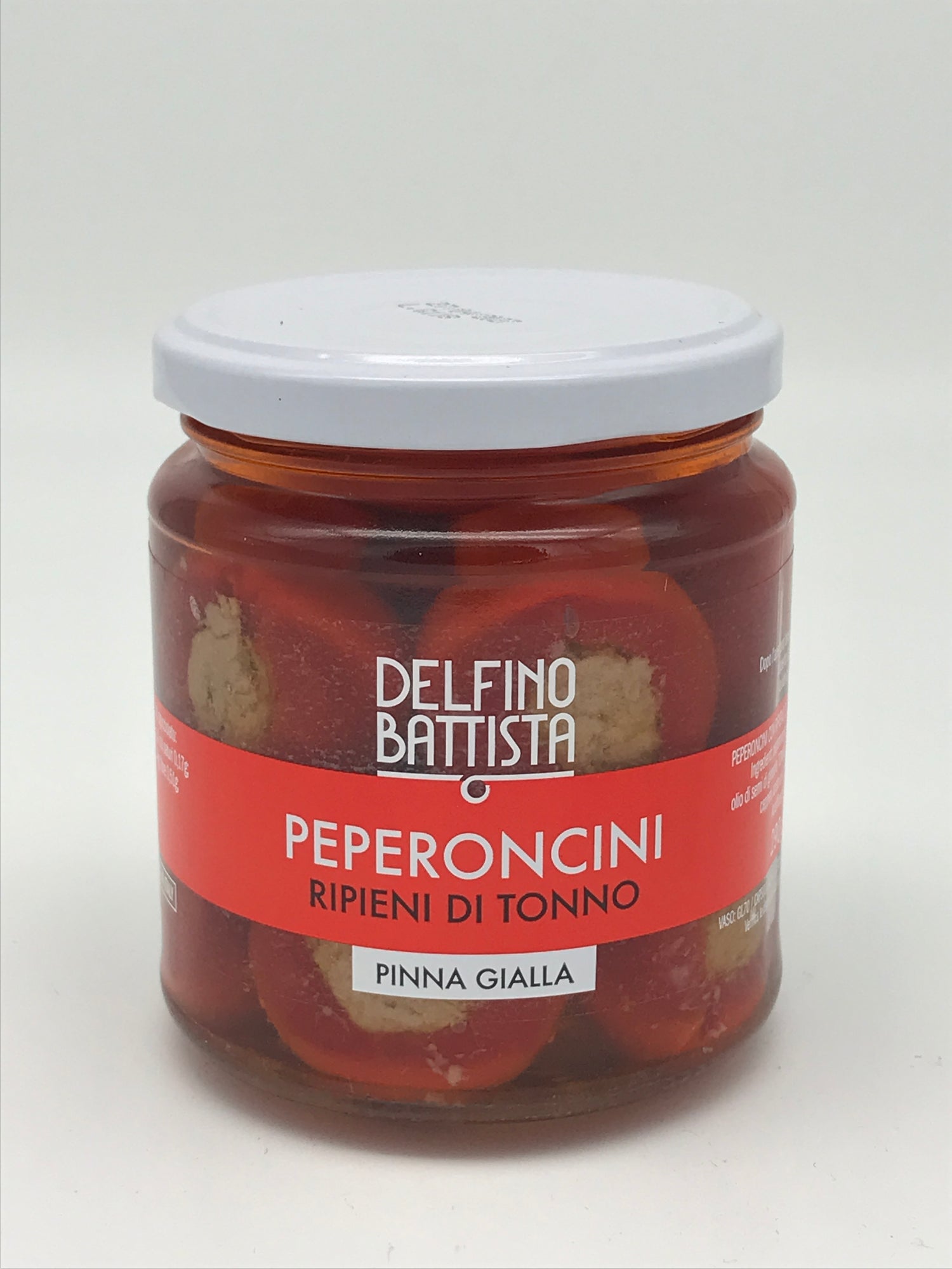 Peperoncini ripieni di tonno, Peperoni gefüllt mit Thunfisch, 314 ml Glas