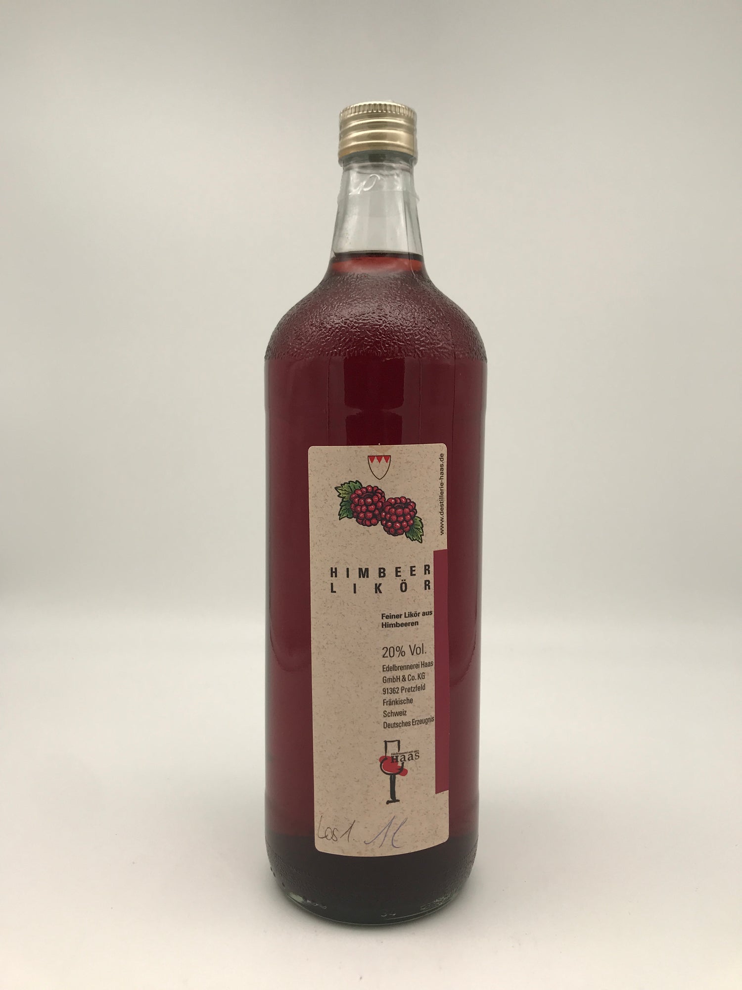 Himbeerlikör, Haas, 20% Vol., 1 l Fl.