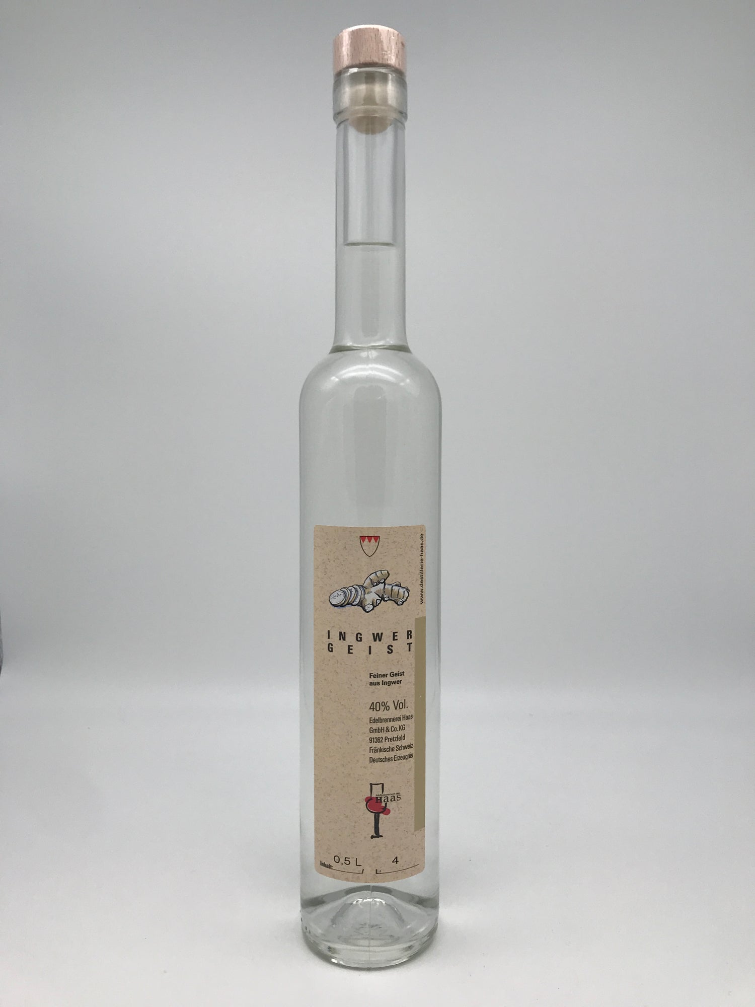 Ingwergeist, 40 % Vol. 0,5 l Fl.