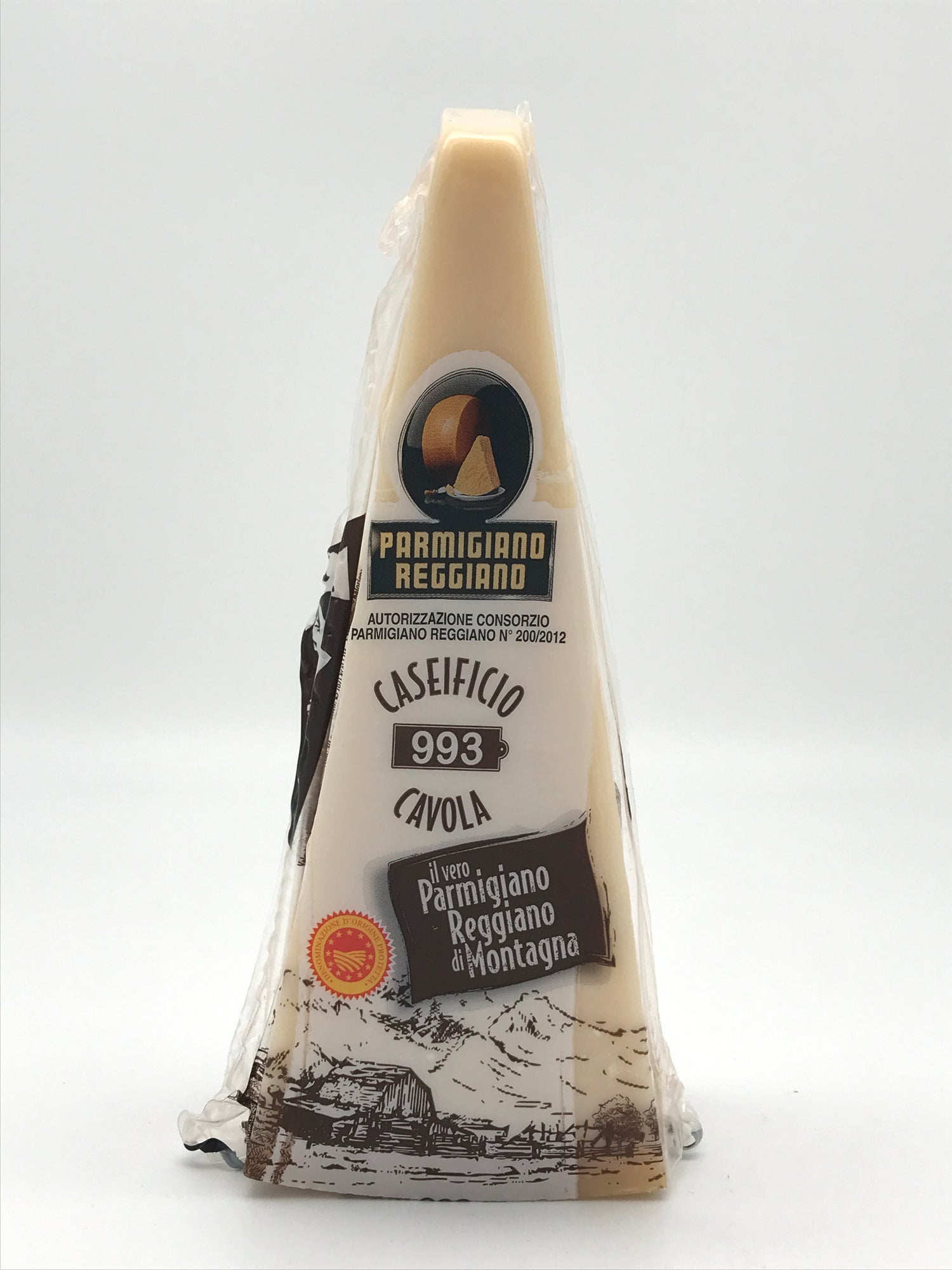 Parmigiano Reggiano DOP di Montagna, Al Giunco, ca. 0,5 kg Stück, 15 Monate