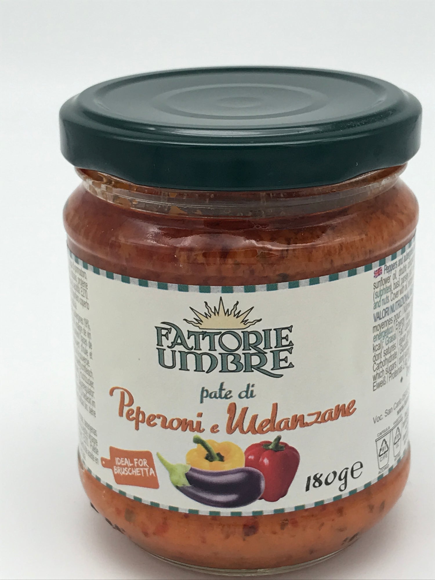 Pate di Peperoni e Melanzane Fattorie Umbre, 180 g