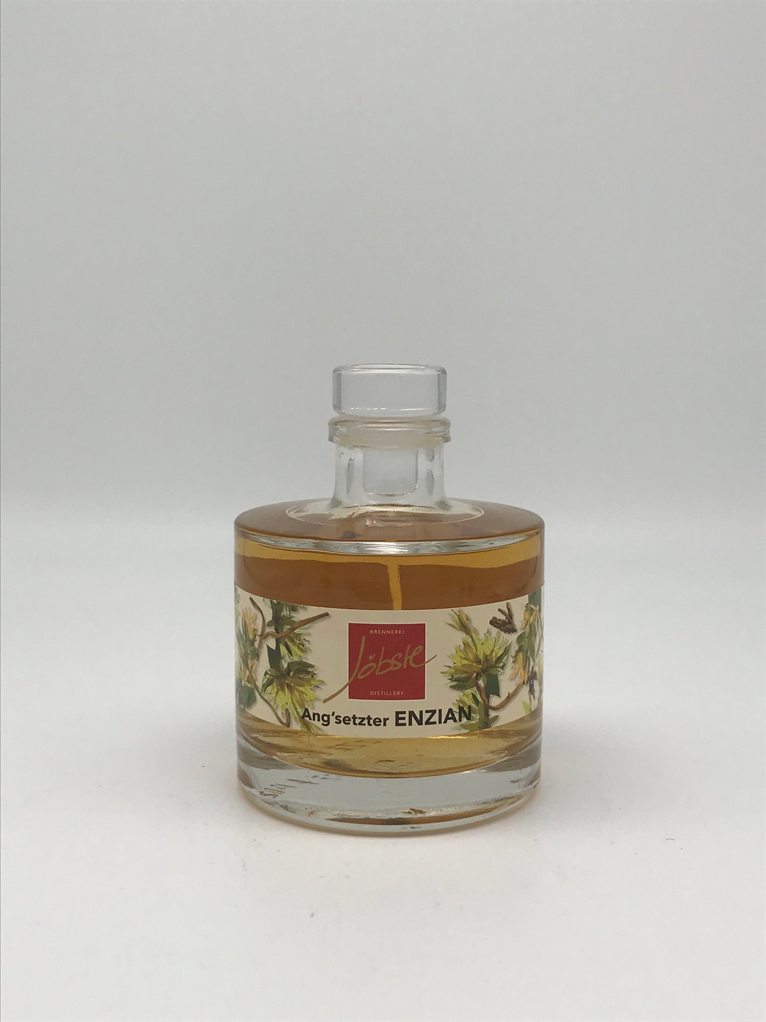 Angesetzter Apfelbrand auf Enzian Wurz'n, Jöbstl, 40% Vol., 0,2 l Fl.