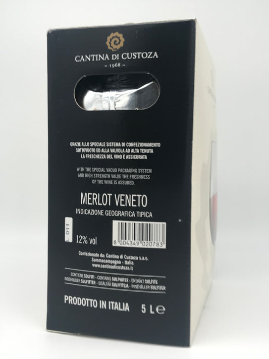 Merlot, Veneto IGT, 5,0 L Bag in Box, Cantina Custoza