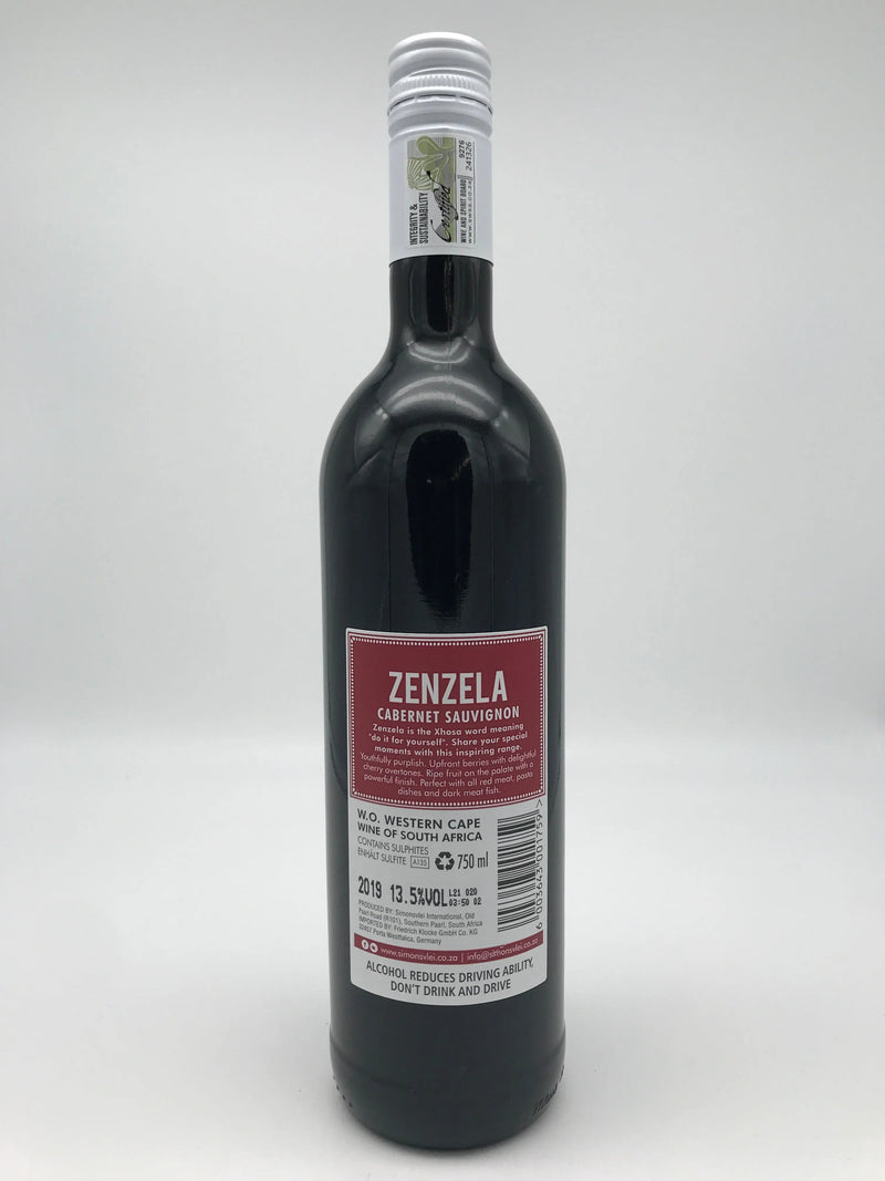 Zenzela Cabernet-Sauvignon, Simonsvlei, Südafrika, 0,75 L Simonsvlei