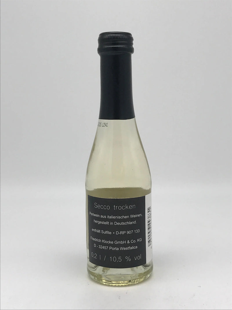 Piccolo, Qualitäts-Perlwein, trocken,Etikett "Weihnachtsgruß"  0,2 l Fl. Klocke GmbH