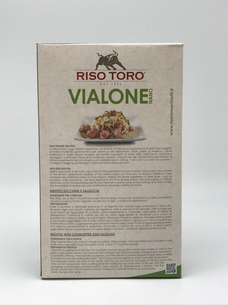 Riso Toro Vialone Nano Bio 1 kg Riseria Martinotti SrL