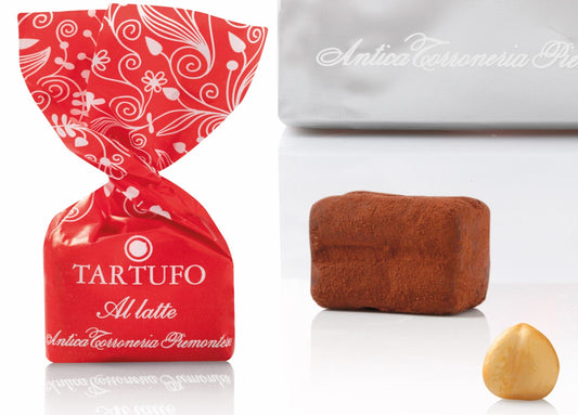 Tartufo al Latte, mit Milchschokolade, 14 g einzeln verpackt Antica Torroneria Piemontese