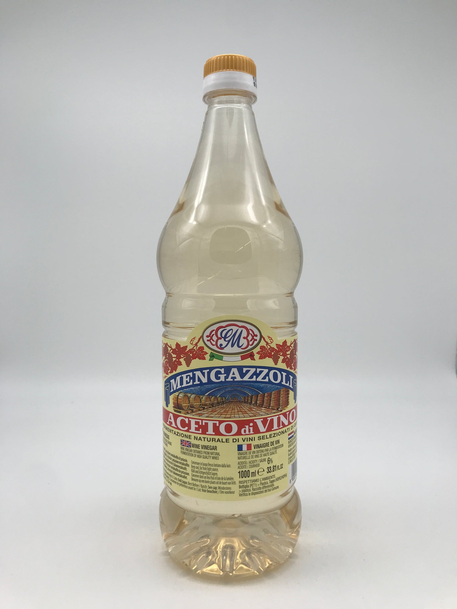 Ital. Weissweinessig Mengazzoli, 6% Säure, 1l Flasche