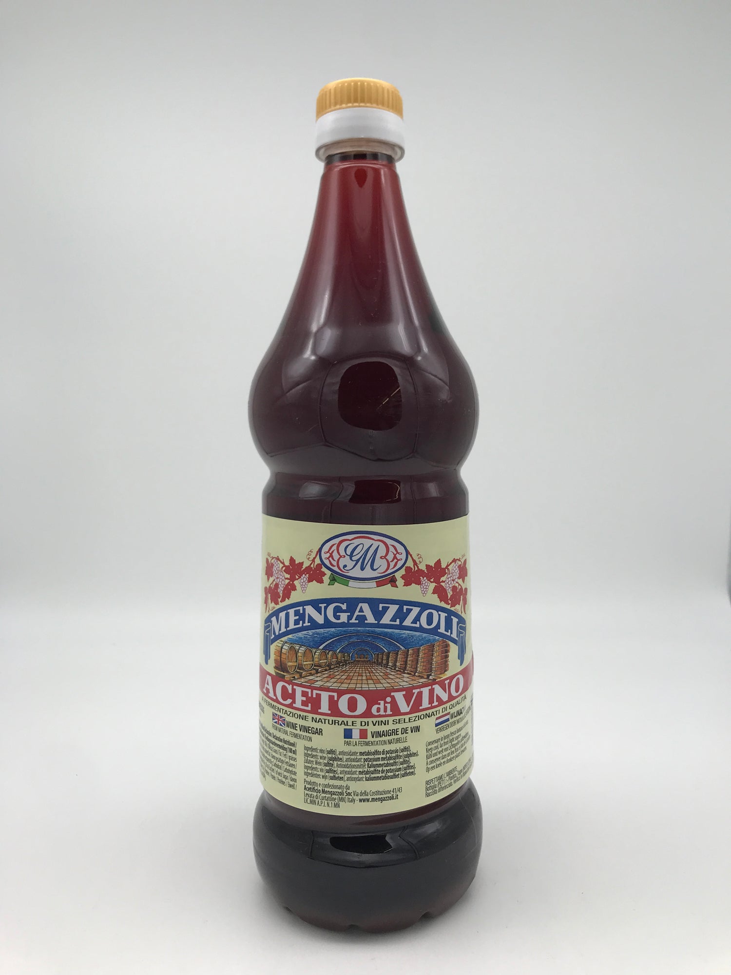 Ital. Rotweinessig Mengazzoli, 6% Säure, 1 l Flasche