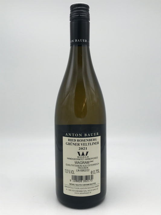 Rosenberg - Grüner Veltliner, Anton Bauer, Österreich, 0,75 l Fl.