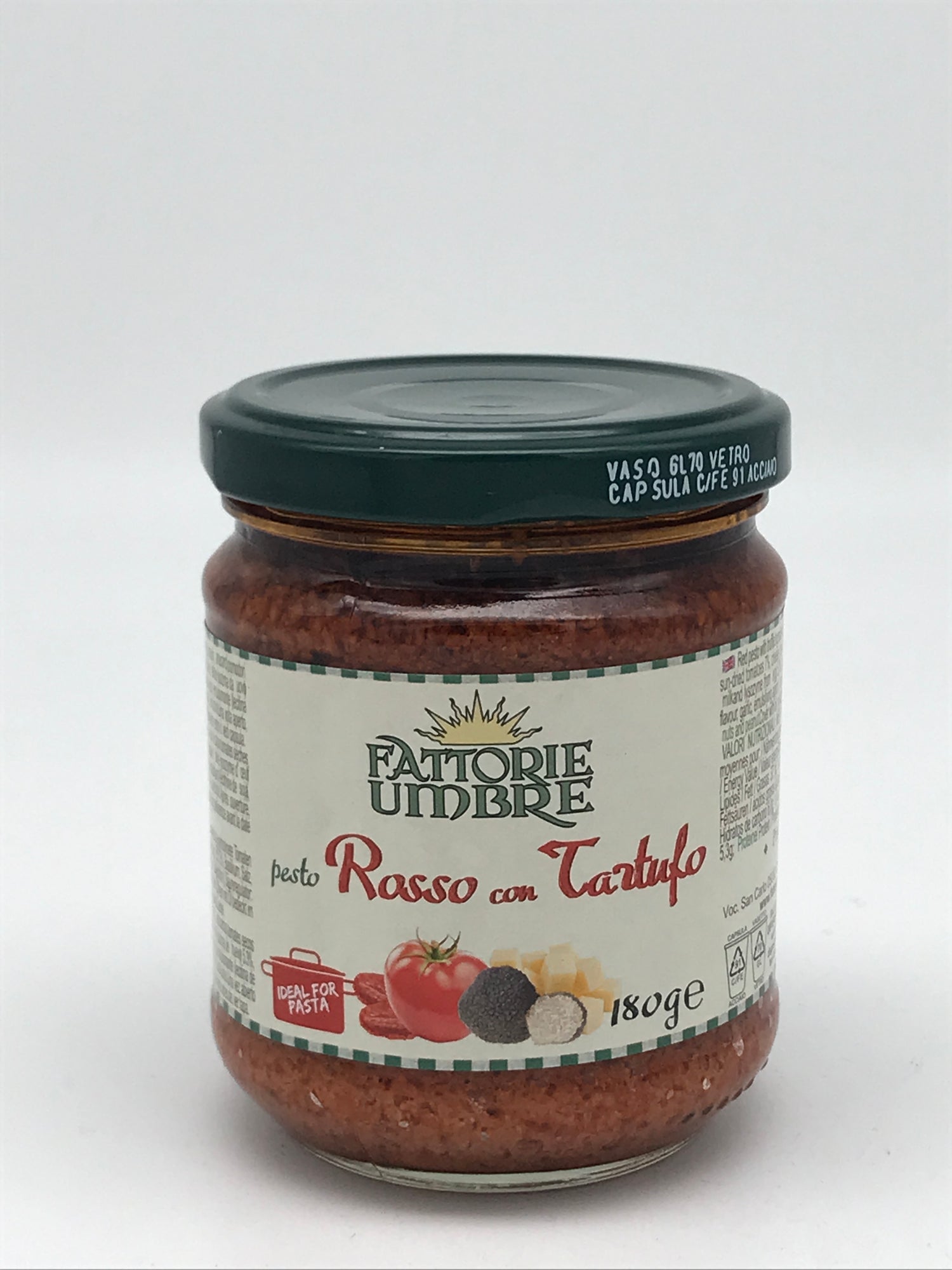 Pesto Rosso con tartufo, 180 g Glas, Fattorie Umbre