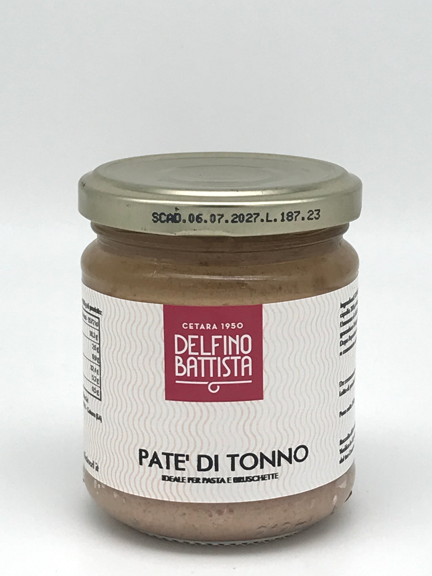 Paté di tonno, Thunfischcreme, NETTO 200 g Glas