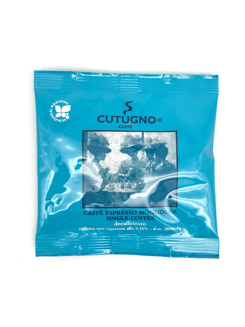 Caffè CUTUGNO Decaffeinato, Pads, 150 Stück à 7 g MHD September 2023 labcaffè S.r.l.