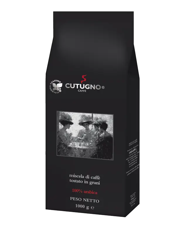 Caffè CUTUGNO Nero, ganze Bohne, 1 kg Pack. labcaffè S.r.l.