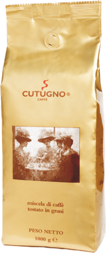 Caffè CUTUGNO Oro, ganze Bohne, 1 kg Pack.